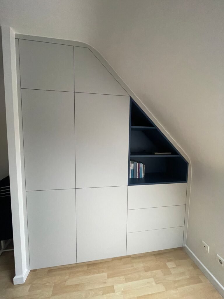Chambre dressing — Aménagement — Agencement Piriou, Pleyben