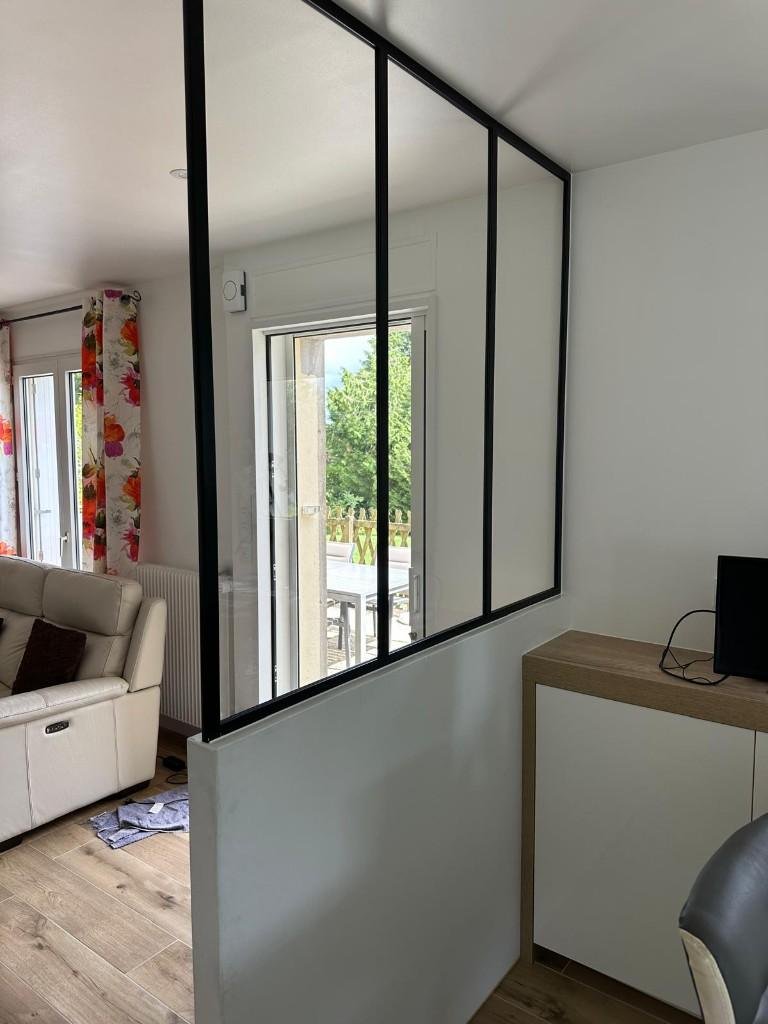 Verrière intérieure sur mesure, Agencement Piriou
